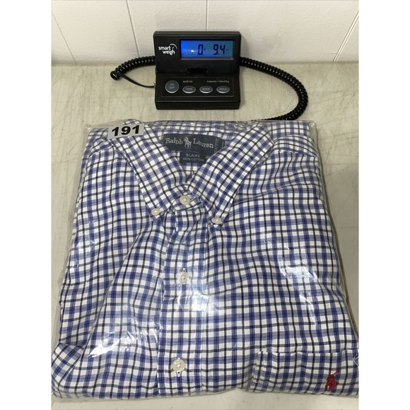 Ralph Lauren Blaire Men's XXL Checkered Long Sleeve Button Up Shirt Collared 2XL - Picture 10 of 10